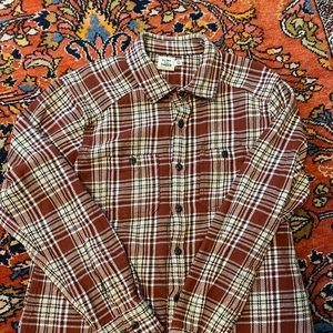 Flint and Tinder - cross back work shirt - rust - XL